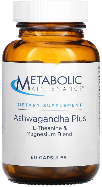 Metabolic Maintenance 아슈와간다 플러스 l-테아닌 및 마그네슘 혼합물 캡슐 60정, MetabolicMaintenance아슈와간다플러스l테, 1개 - 쿠팡