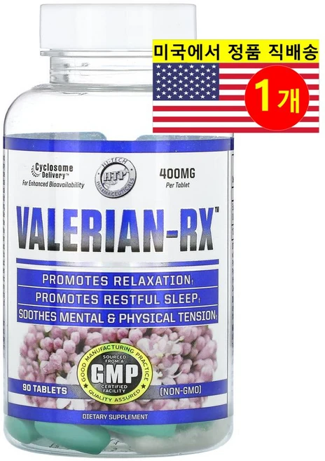 Hi Tech Pharmaceuticals 발레리안-RX 추출 400mg Valerian, Hi Tech Pharmaceuticals (하이테크, 1개, 90정 - 쿠팡