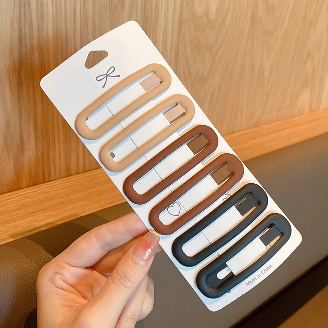 미다미 [6p/12P세트] 플레이 동글 코팅 빅 똑딱핀세트