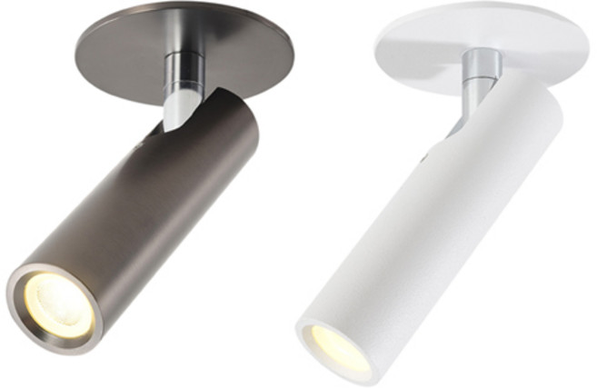 LED 인테리어벽등 써니반매립 COB 니켈 3w 4000K, 화이트