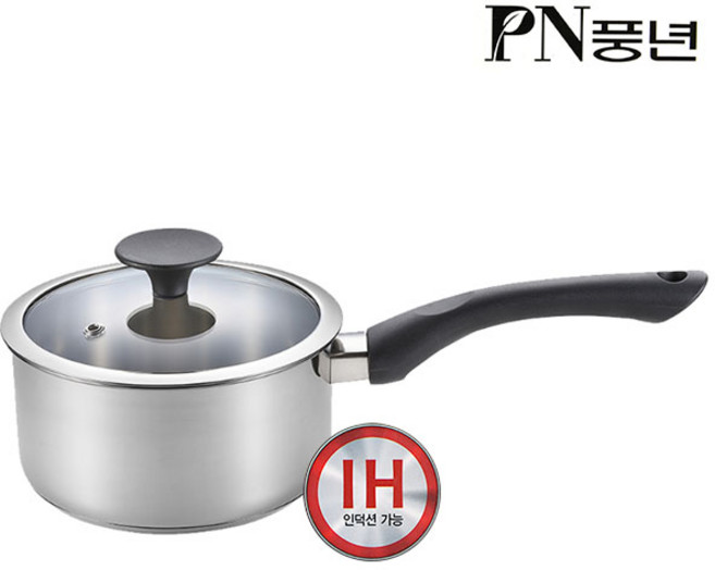 풍년 NEW루체IH 스텐냄비 인덕션냄비 양수 편수냄비 전골 국냄비 웍 국솥, (스텐), 1개