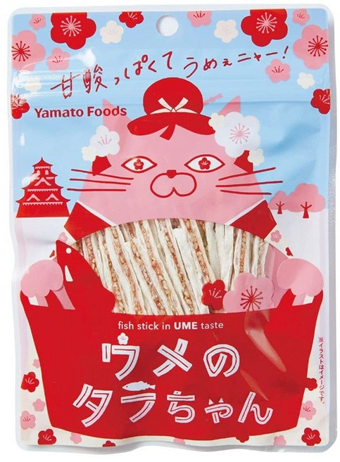 야마토푸드 타라짱 어육포 깨스틱 매실맛 오징어안주 마른안주, 5개, 20g