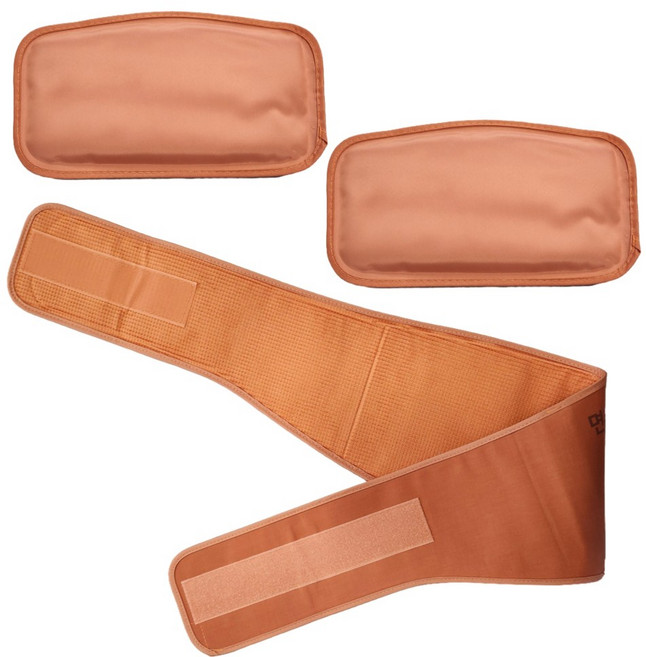 위브젠 황토 허리 찜질팩 생리통 복부 온열찜질팩 2개, 허리벨트+찜질팩2개, 1세트