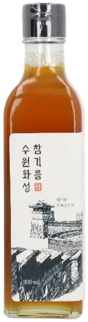수원화성 전통압착 통참깨 100% 참기름, 1개, 300ml