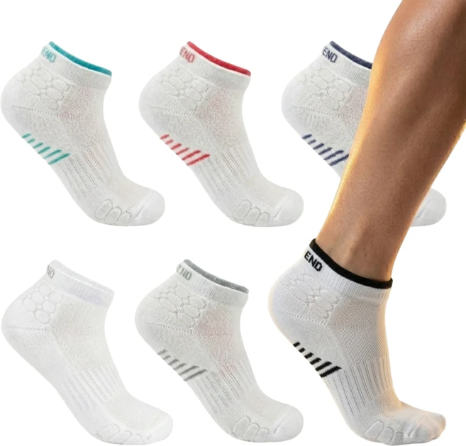 타이트엔드 남성용 원바운딩 이중목 스포츠양말 6켤레, 혼합색상, 1세트 - 쿠팡