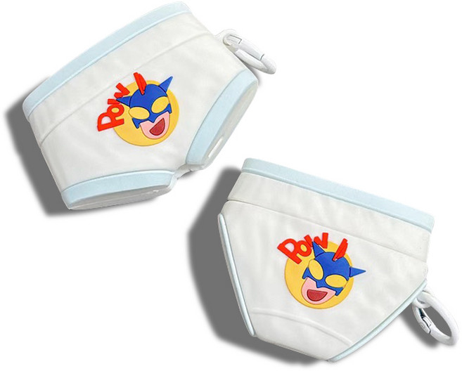 씨티티 에어팟 전세대 짱구 팬티 이어폰 케이스, 에어팟 프로 3 케이스 1개, 1개