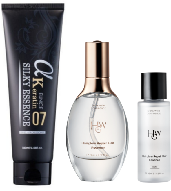 알파 케라틴 실키에센스 1개 + 헤어글로우 헤어에센스1세트