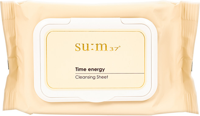 숨37 타임에너지 클렌징 시트 50매_약산성/클렌징티슈, 50매입, 1개