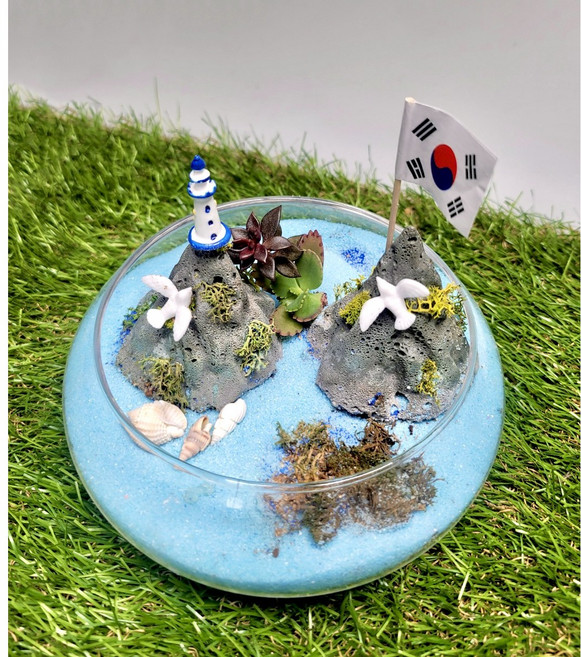 아름다운 섬 독도는 우리땅 원예 치료 테라리움 키트, 5개, 없음, 5개