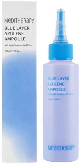 MEDITHERAPY 藍層藍薊安瓶 添加龍舌蘭葉萃取, 1個, 100ml