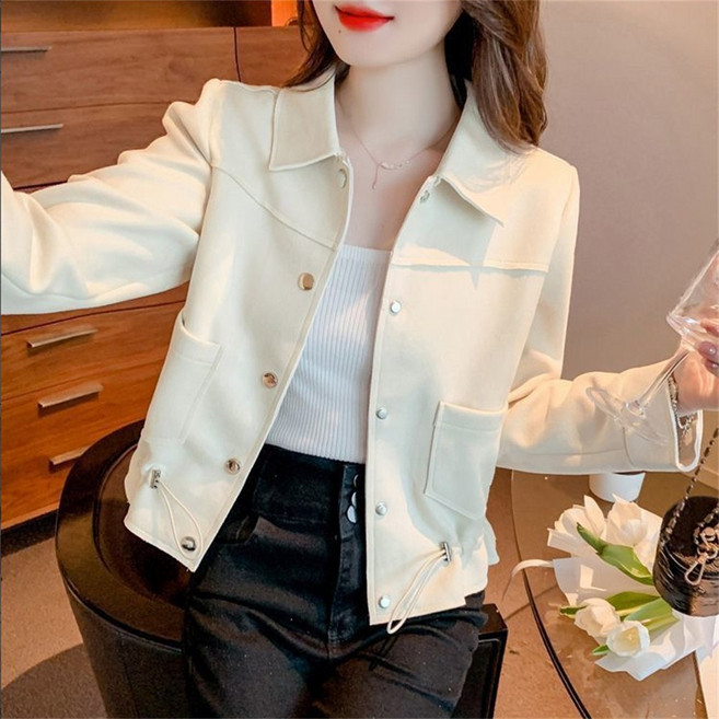 besteffie 여성 트렌치 코트 가을 데일리 회사원 코디 숏트렌치 야상 자켓 바람막이점퍼 E15