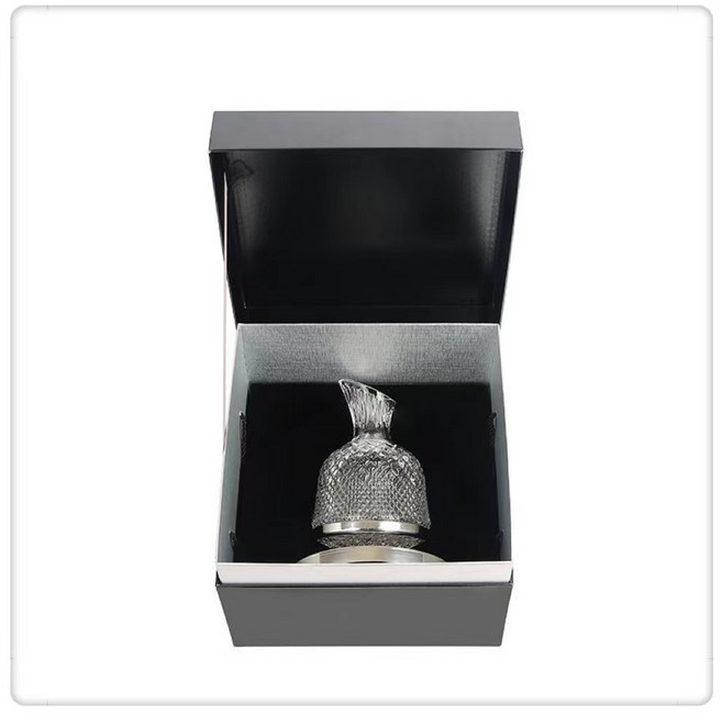 360度旋轉醒酒器不倒翁陀螺設計快速醒酒家用輕奢品酒神器, 1個, 304+無鉛水晶玻璃禮盒裝, 1000ML以上