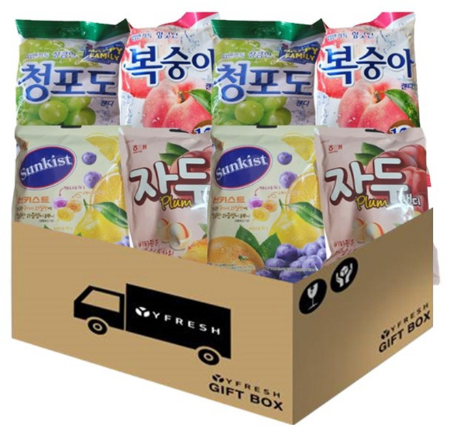 와이프레쉬)인기과일맛사탕세트, 2세트