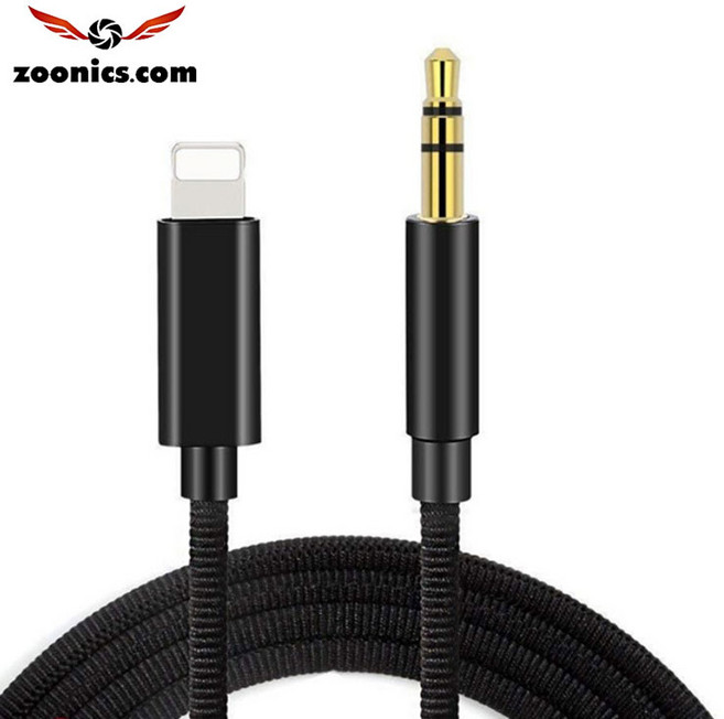 주닉스 3.5MM AUX 케이블 자동차 오디오 아이폰용 8핀 라이트닝, 아이폰 3.5MM AUX 케이블