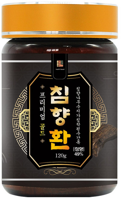 건강중심 [침향 49%] 프리미엄 골드 침향환, 1개, 120g