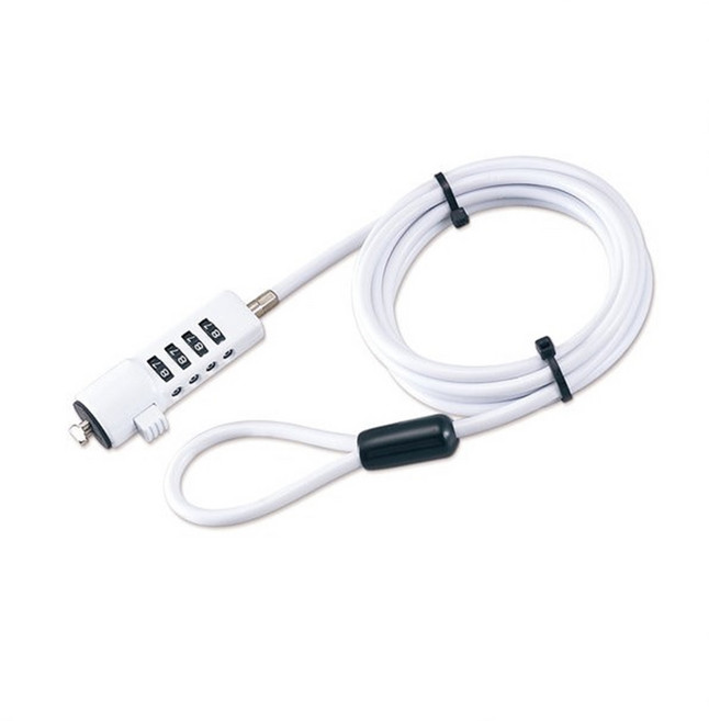 엑토 노트북 도난방지 케이블 켄싱턴락, NBL-04(화이트)