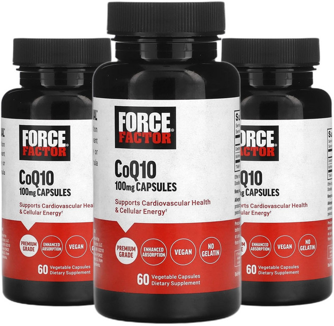 포스팩터 코 큐텐 코엔자 임q10 코엔자임큐 텐 코자임 100mg 60캡슐3통, 3개, 60정