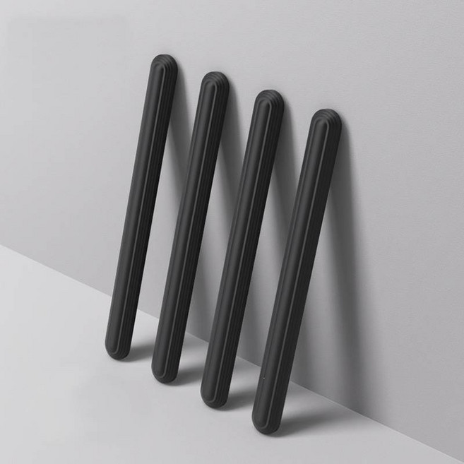 자동차 차량용 도어가드 문콕방지 사이드미러 범퍼 가드 패드 실리콘, 4개, 블랙