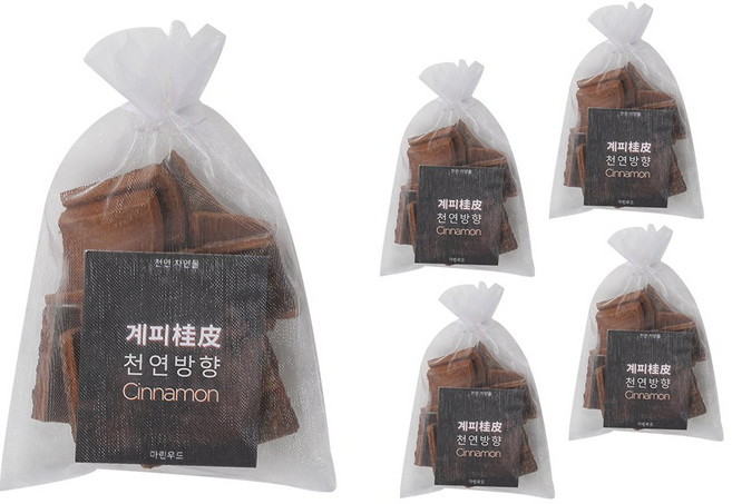 마린우드 계피주머니 시나몬스틱 천연계피, 5개, 40g