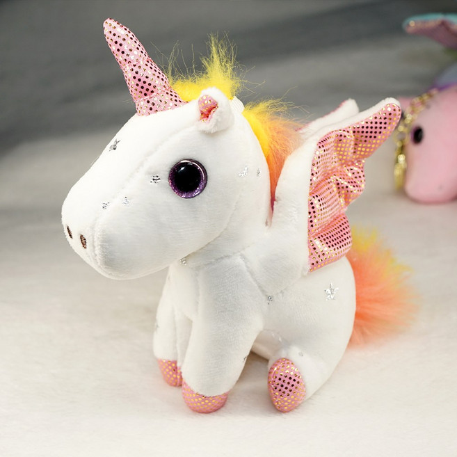 엠쿠 붉은말의해 행운 재물 장수 키링, 화이트, 말B 유니콘