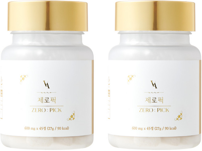 [정품] 제로픽 zero pick 브로멜라인 보이차, 45정, 2개