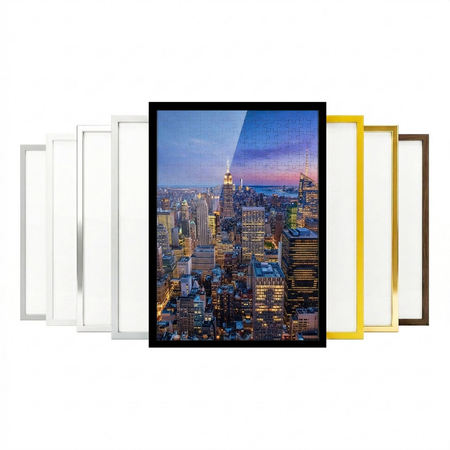 프라모 시그니처 알루미늄 300피스 퍼즐액자 프레임 25x34 cm 전용, 1개, 매트 실버