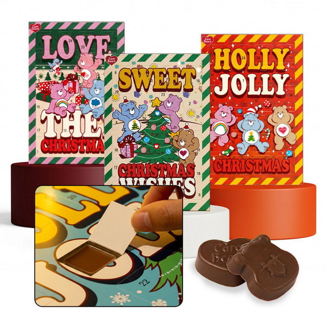 케어베어 크리스마스 어드벤트 캘린더 초콜릿 40g (랜덤발송)