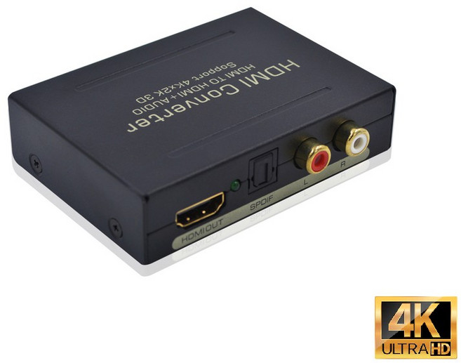 HDMI 音頻分離器 PS4 藍光 AppleTV4 轉DTS 5.1立體耳音視頻解碼器, 1個, 4k*2k 款