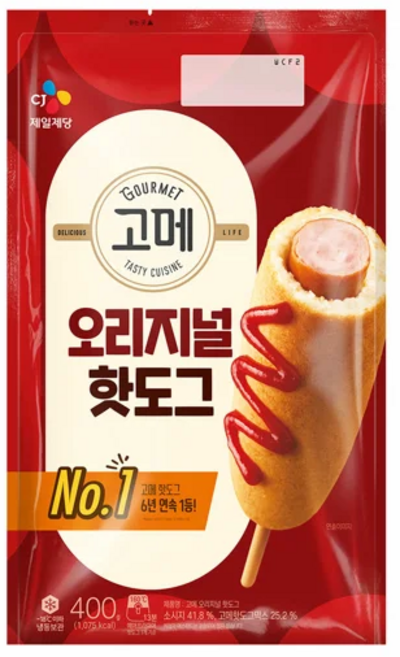 고메 오리지널 핫도그 400g, 2개