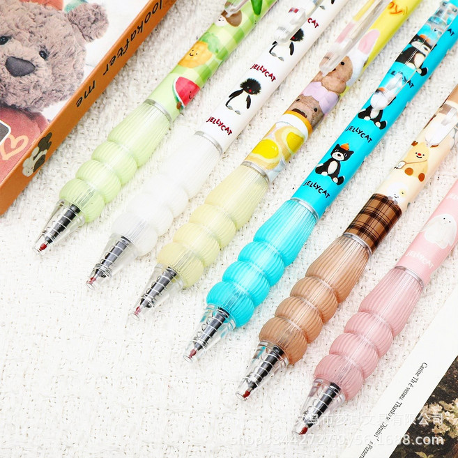 힐링돌 지워지는 볼펜 0.5mm 6종세트, 1세트, 블랙