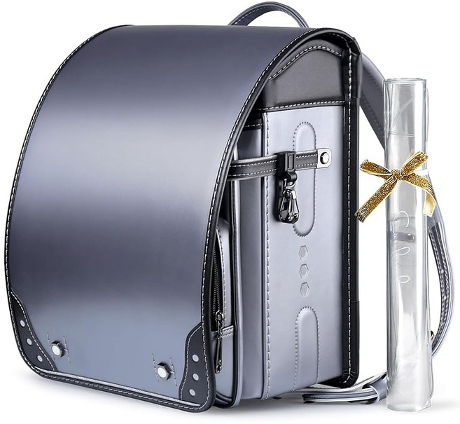 Coulomb 쿨롱 신제품 인터스텔라 모델 인더스트리얼 남아용 란도셀 오리지널 고급 인조 가죽 A4파일 지원 검은 니켈 금구 대용량 잘 상하지 않는다 통기성 원터치 잠금 방수