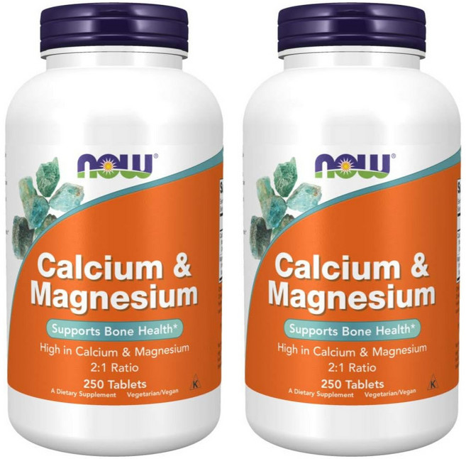 나우푸드 칼슘 및 마그네슘 250정 2팩, 2개