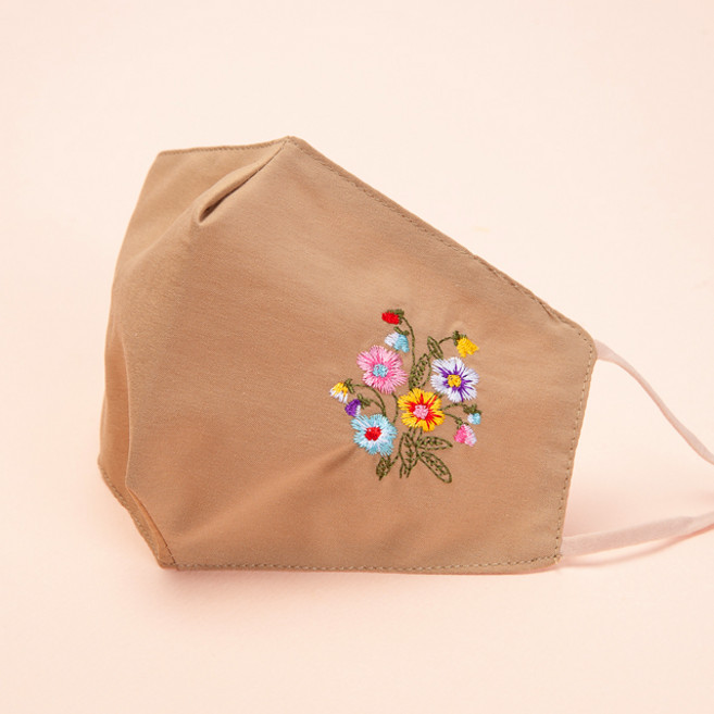 하율공방 4계절 시원하고 숨쉬기편한 순면 필터교체 천 마스크 성인용