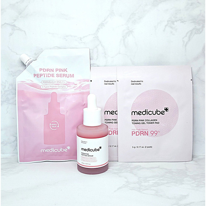 (본품30ml+리필50ml+갤패드4매 증정) 메디큐브 PDRN 핑크 펩타이드 앰플 올영 기획 세트, 1개