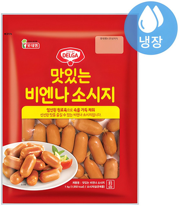 롯데 맛있는 비엔나 소시지, 1개, 1kg