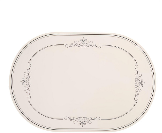 디아르 플래티넘 실리콘 방수 식탁매트 그라치오소, 오트밀베이지, 43 x 29.5 cm, 1개