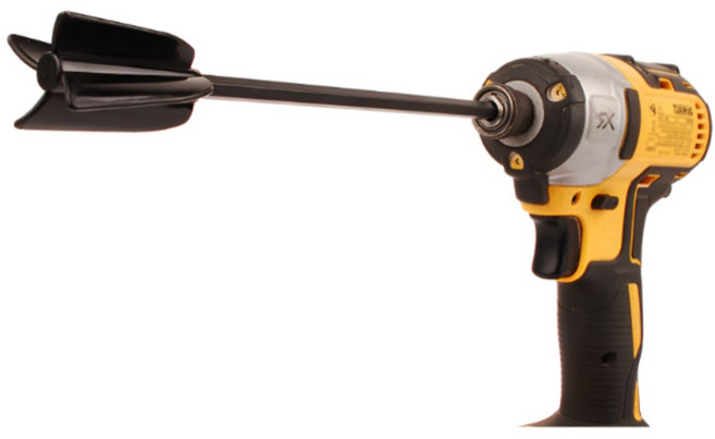 전동드릴용 페인트 믹서기 교반기 나선형 4중날 혼합기, 1개