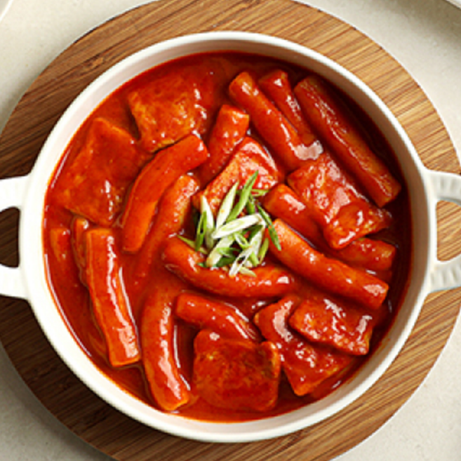 토끼분식 즉석떡볶이 밀키트 2인분 4SET(오리지널맛4개+한입어묵1개 구성) 밀떡 국물떡볶이 간편 캠핑요리 밀키트[원산지:국산(경상북도 구미시) 등], 4개, 380g