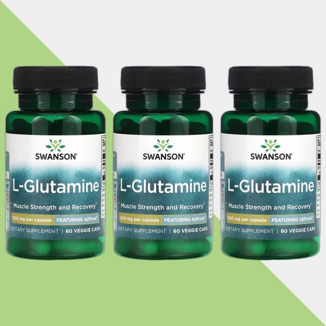 스완슨 L-글루타민 500mg 60캡슐 아미노산 엘 Gultamine 3개, 60정 - 쿠팡