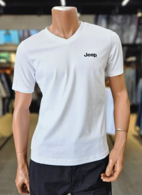 (NC불광지프)*신상 주간 한정특가 30% 할인*깔끔하게 코디하기 좋은 남여공용 Jeep 브이넥 반팔티셔츠!!JQ8TSU401