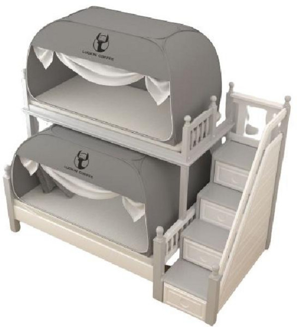 암막난방텐트 이층침대용 기숙사 실내용 우풍 사각 방풍 가림막 사생활 벙커 A타입 0.9x1.9x1.0m