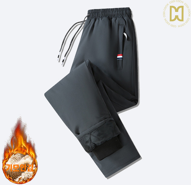 코디코치 듀잉 패딩 바지 남년공용 겨울 실외작업 방한 방수 방품 밴딩 일자 팬츠