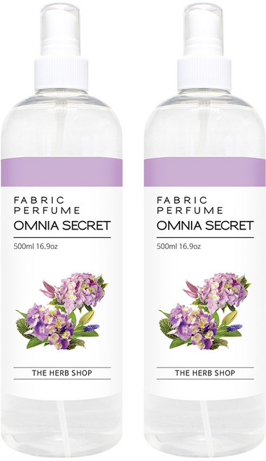 더허브샵 섬유향수, 옴니아시크릿, 500ml, 2개