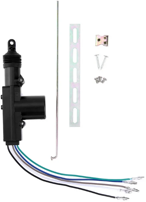 공용 자동차 전기 원격 중앙 문짝 잠금 액추에이터 헤비 듀티 시스템 단일 총 유형 키트 12V 2/5 와이어, 05 5 Wire