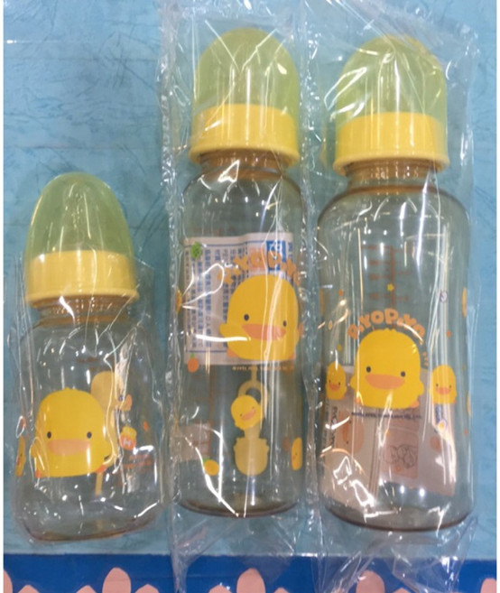 黃色小鴨 P E S 奶瓶 150cc 240cc 300cc, 1個, 標準口徑葫蘆300cc（7150201