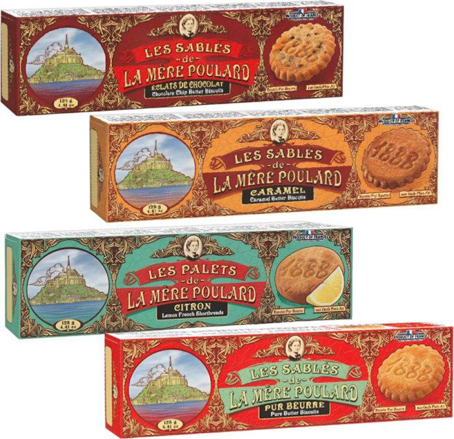 라메르 풀라르 125g 4종세트 사브레+카라멜+레몬팔렛+초코칩 쿠키 프랑스 답례품쿠키 선물, 1개