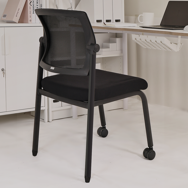 디파인 IV30 연세대 서울대의자 집중력 공부 팔걸이 바퀴 없는 책상의자, BAL-45(표준형)+블랙