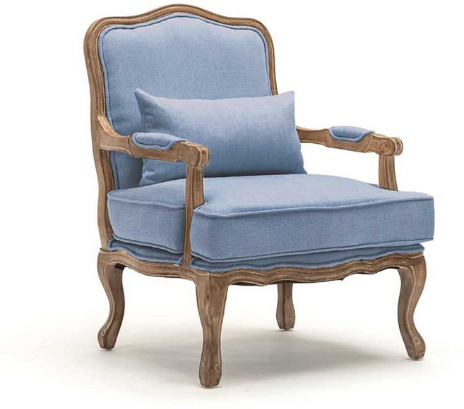 1인용 엔틱 쇼파 앤틱 빈티지 의자 카페 암체어 북유럽, 하늘색