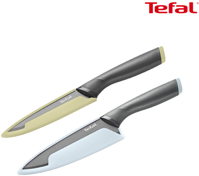 테팔 키친웨어 슬라이시 주방 칼, 2종(과도12+식도15), 1세트