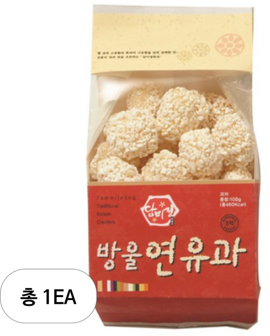 담미정한과 방울연유과, 100g, 1개